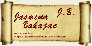 Jasmina Bakajac vizit kartica